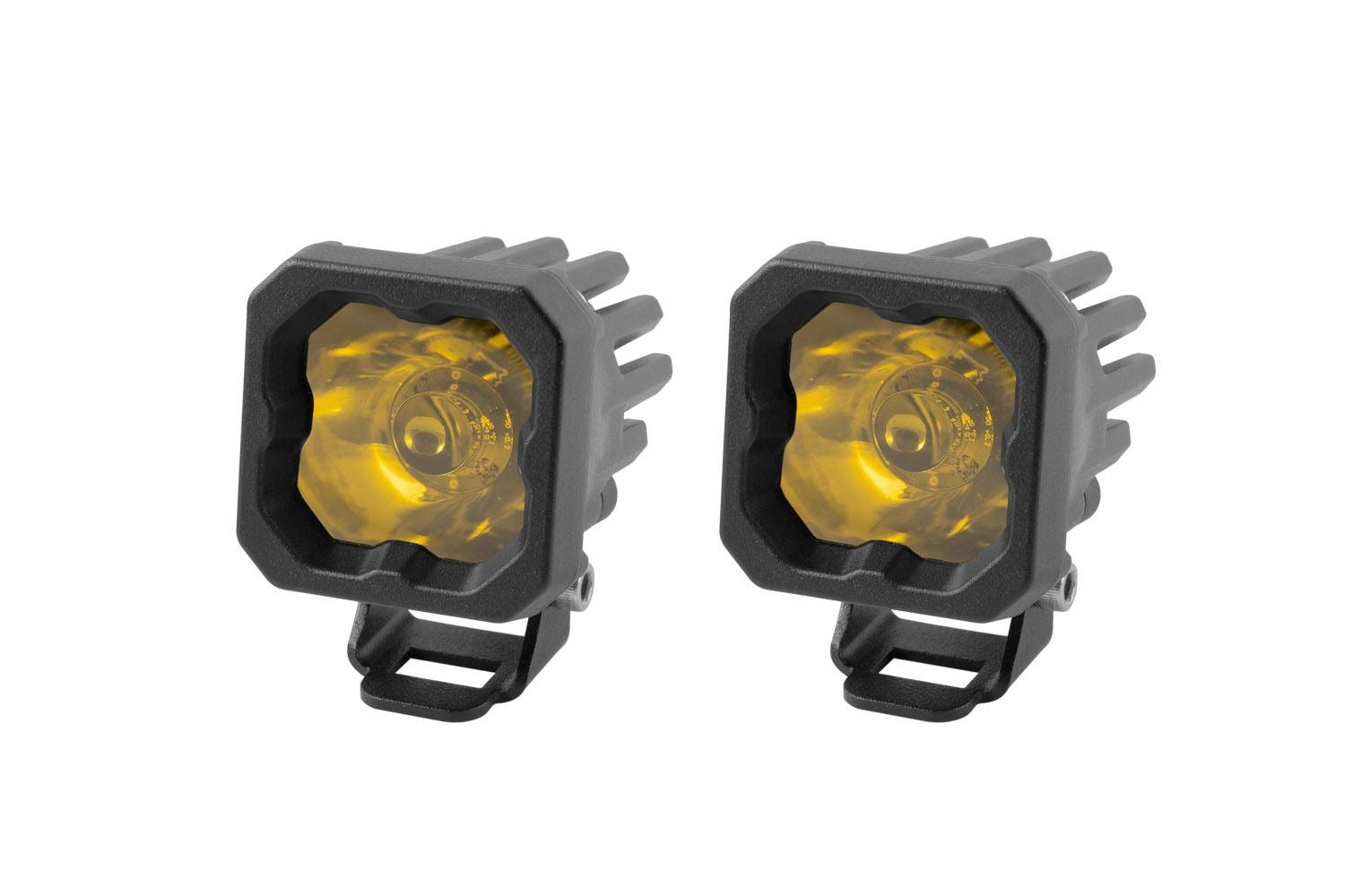 Diode Dynamics Stage Series C1 SSC1 Yellow Sport/Pro/SAE Standard LED Pod (Pair)