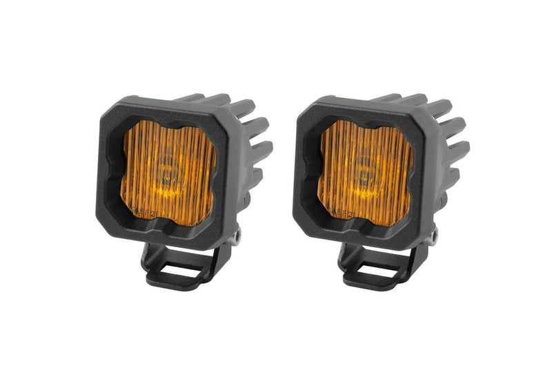 Diode Dynamics Stage Series C1 SSC1 Yellow Sport/Pro/SAE Standard LED Pod (Pair)
