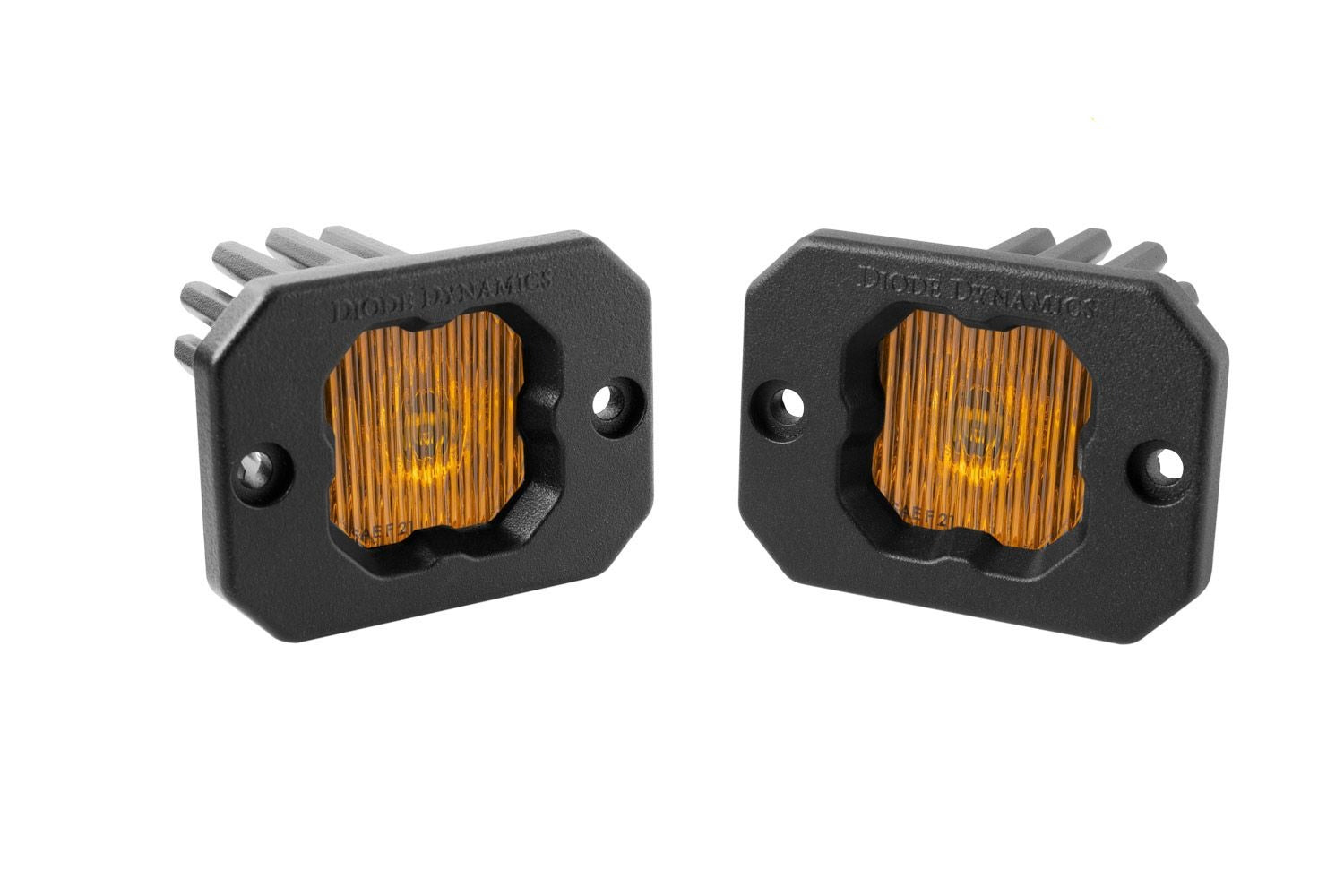 Diode Dynamics Stage Series C1 SSC1 Amber Flush Mount LED Pod (pair)
