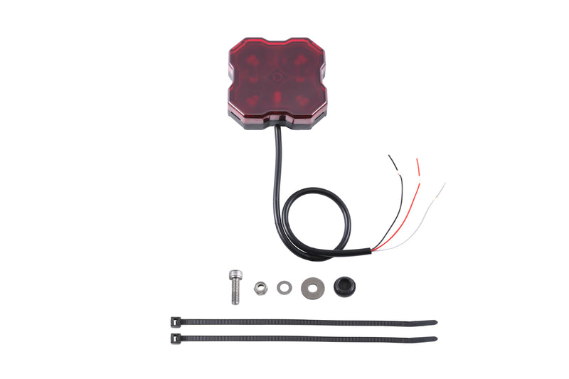 Diode Dynamics Stage Series Single-Color LED Rock Light, Red Hookup (one) - DD7431