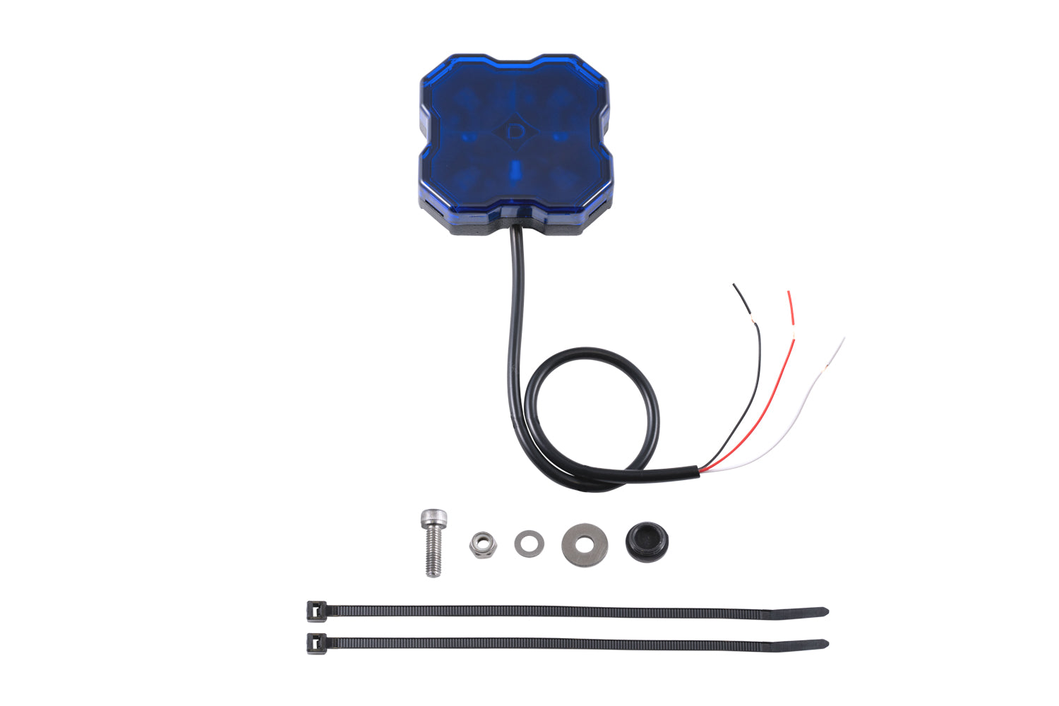 Diode Dynamics Stage Series Single-Color LED Rock Light, Blue Hookup (one) - DD7433