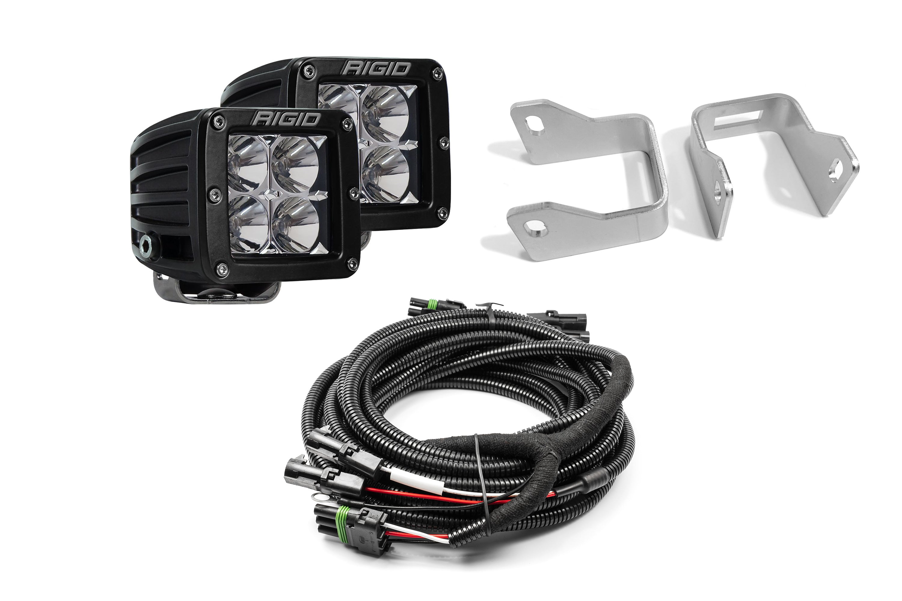 SPV Parts 2021-2024 Ford Raptor Rear Rigid Pro Light Backup Kit w/ Rigid Industries #202113 Flood Lights