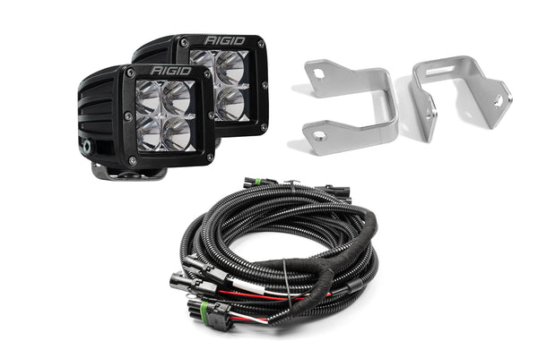 SPV Parts 2021-2024 Ford Raptor Rear Rigid Pro Light Backup Kit w/ Rigid Industries #202113 Flood Lights