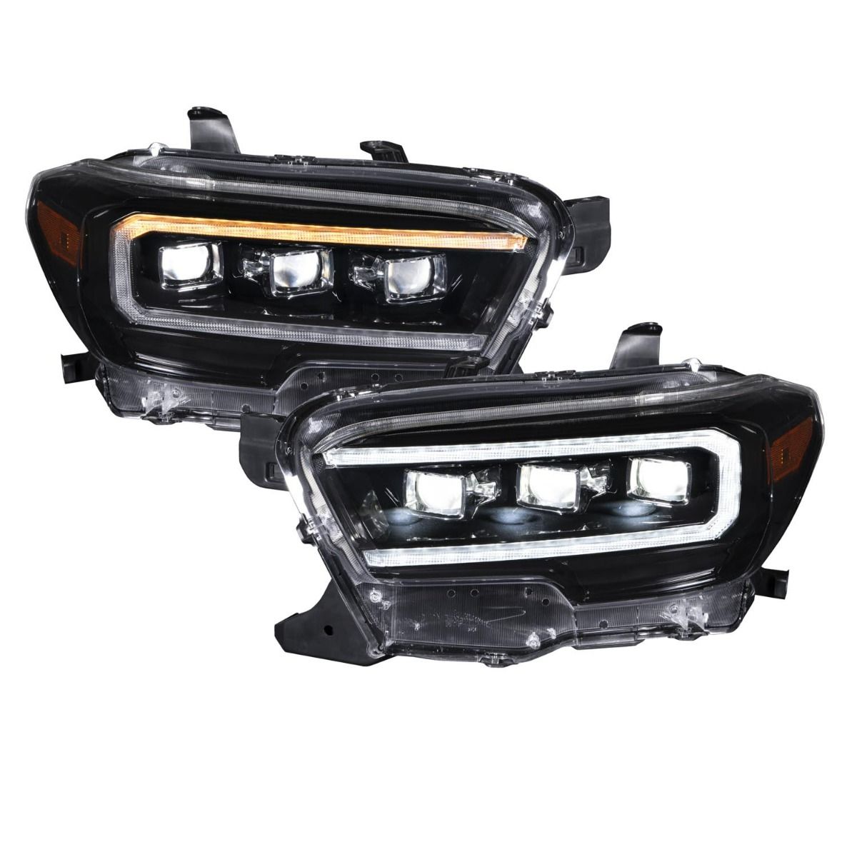 2016-2023 Toyota Tacoma Sequential LED Projector Headlights Pair Form Lighting - FL0001