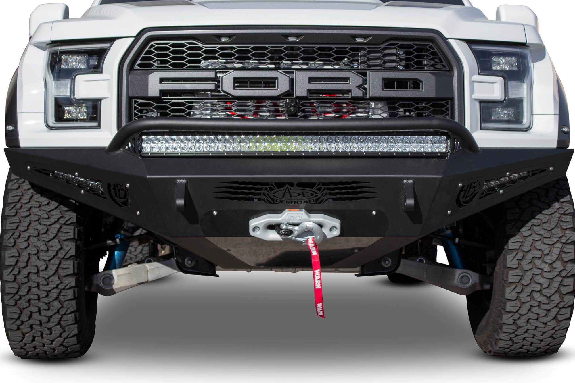 Addictive Desert Designs | Heritage | 2017-2020 Ford Raptor HoneyBadger Winch Front Bumper - F117382860103