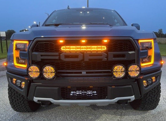 (Discontinued) SPV Parts 2017-2020 BUILD YOUR OWN Ford F-150 Raptor No Drill OEM Bumper Universal Light Mount Kit