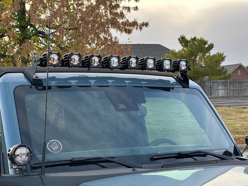 Ford Bronco Roof Line HIGH Mounts - Direct Replacement for Rigid 46723 SR Kit (Brackets Only)