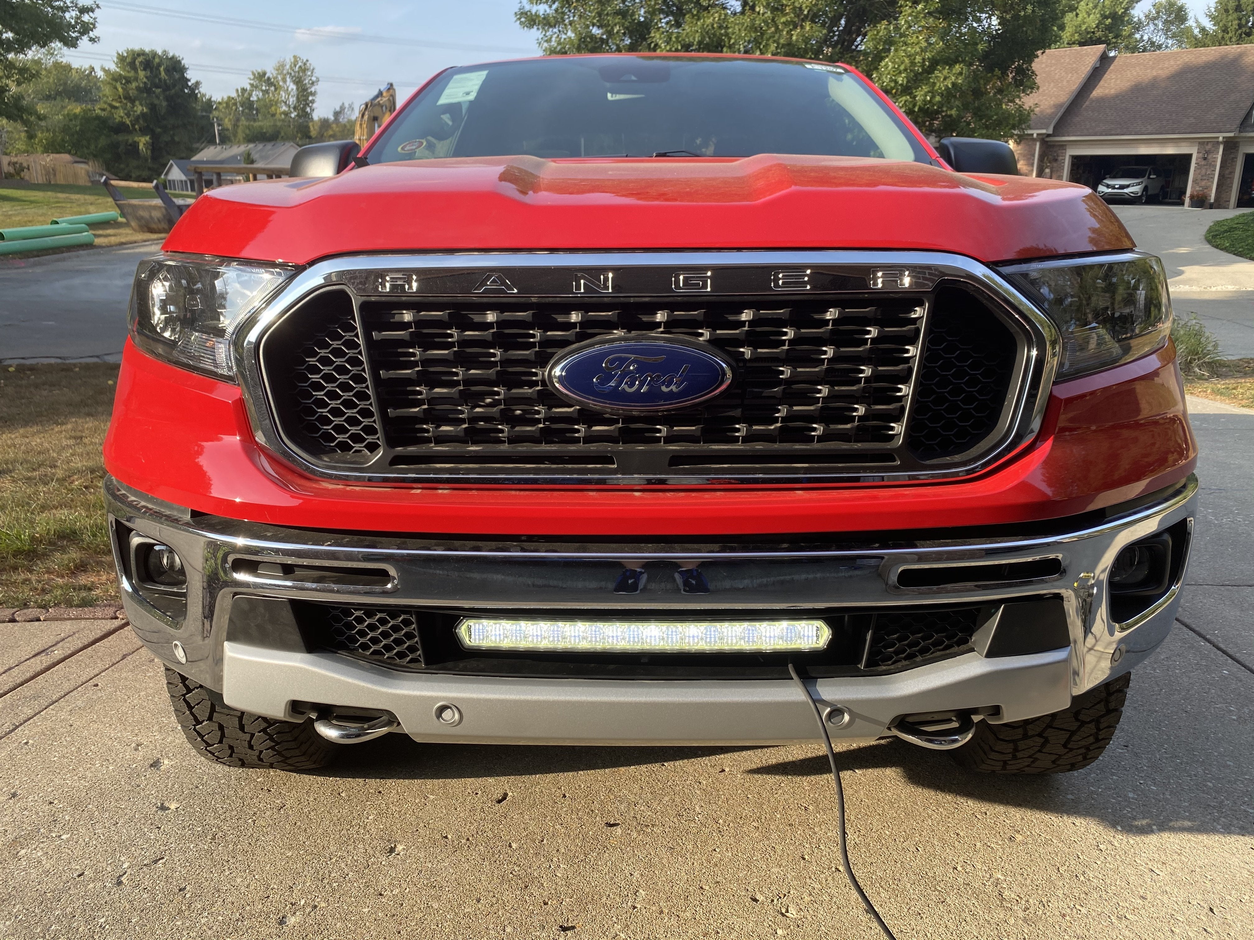 SPV Parts 2019-2022 Ford Ranger Lower Bumper Grille Light No Drill Mou