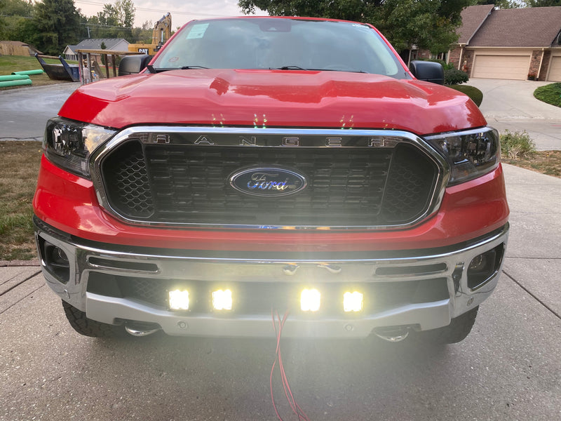 2019-2022 Ford Ranger Lower Bumper Grille Light Kit Rigid Pro D-Series