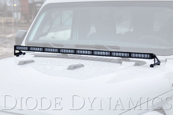 Diode Dynamics 2018-2021 Jeep JL Wrangler Hood LED Light Bar Kit