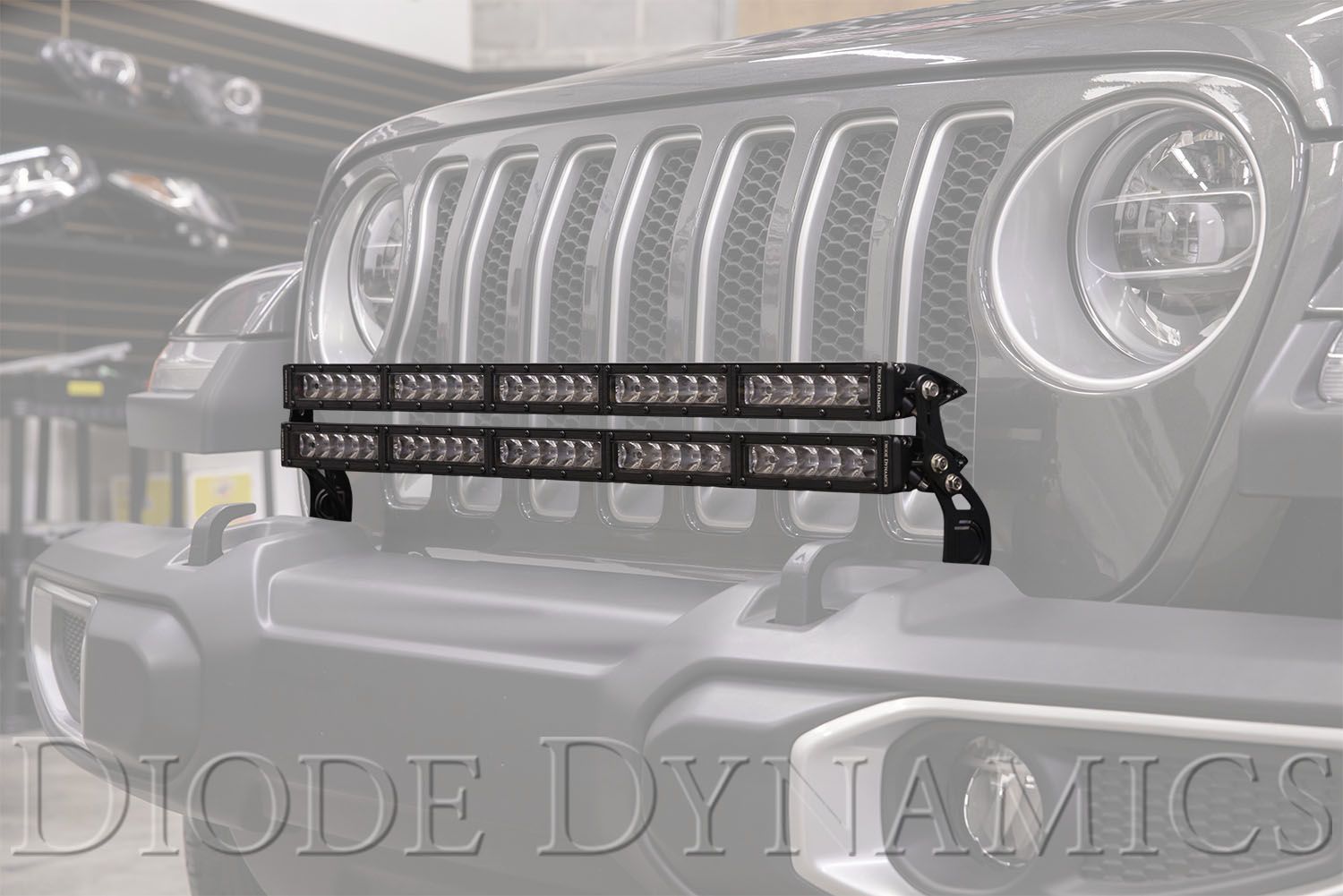 Diode Dynamics 2018-2021 Jeep JL Wrangler Bumper LED Light Bar Kit