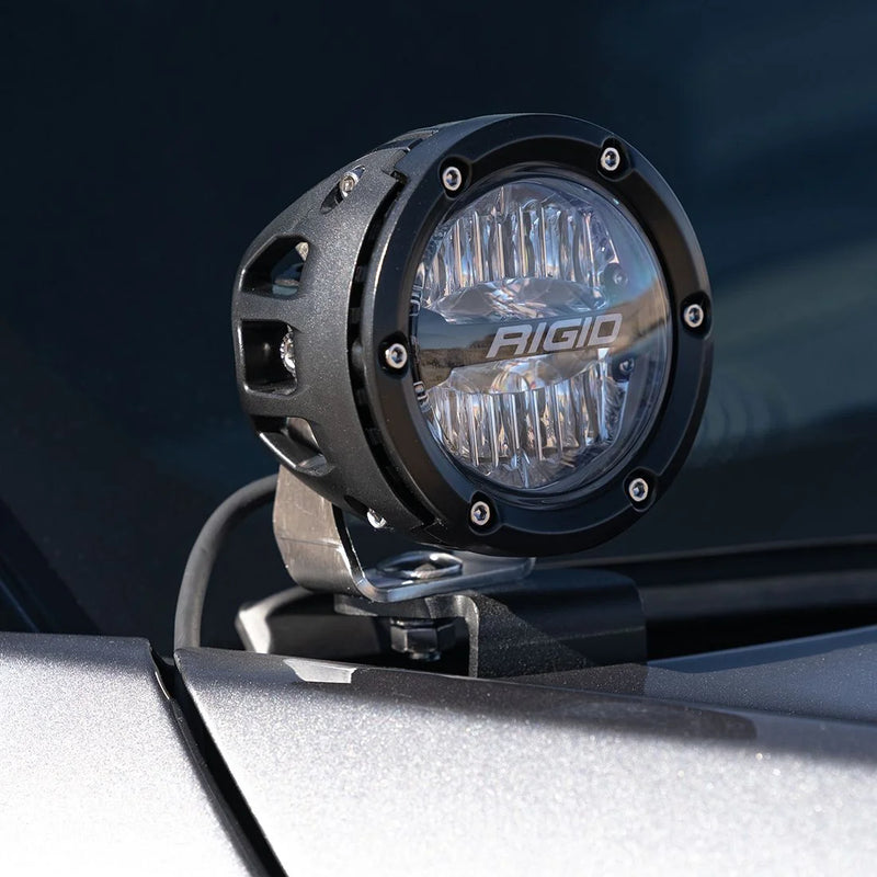 RIGID 2021 Ford Bronco Sport A-Pillar LED Light Mount Kit, Includes 4 Inch 360-Series With Drive Optic - 46711
