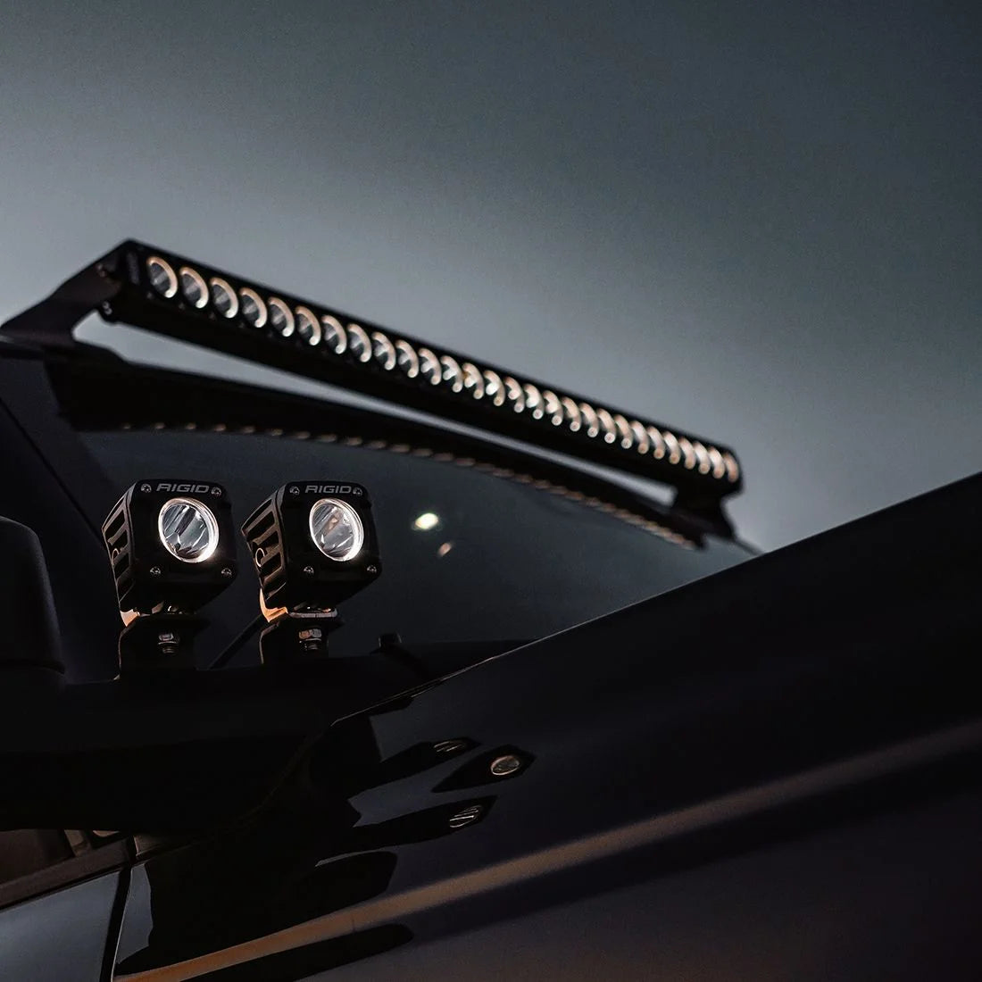 RIGID Industries Revolve Light Bar with Amber Backlight (10"-50" Lightbar Variations)