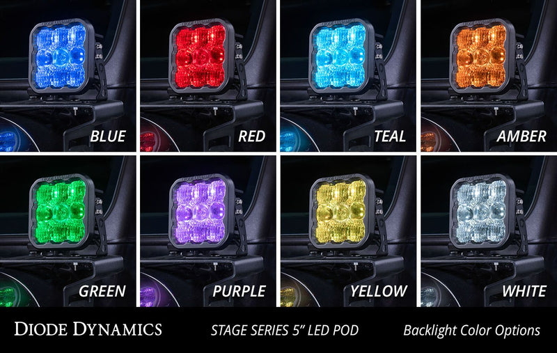 Diode Dynamics Stage Series 5" White PRO LED Pod (pair) SS5